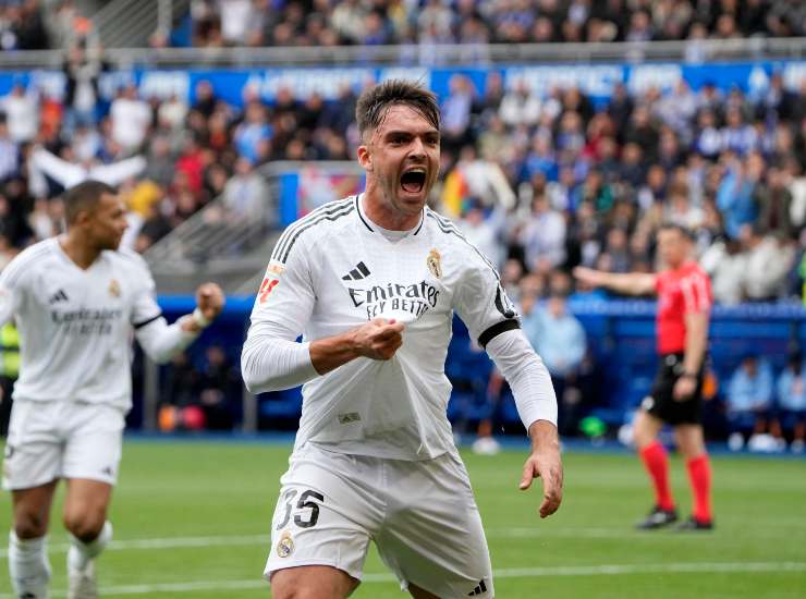 Asencio esulta dopo una rete