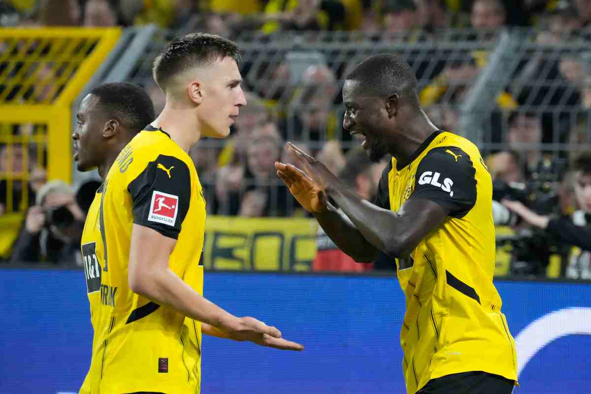 Schlotterbeck esulta con Guirassy