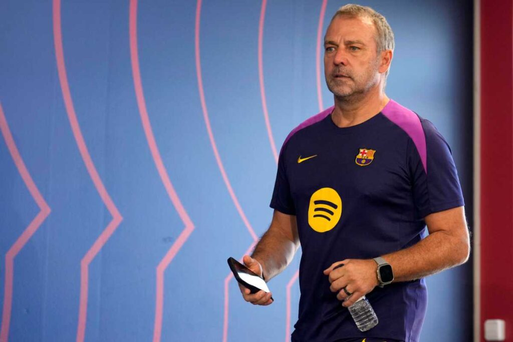 Flick durante una conferenza