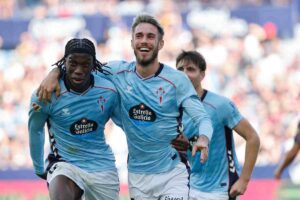 Mingueza esulta dopo una rete