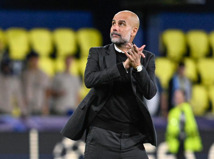 Guardiola durante una partita