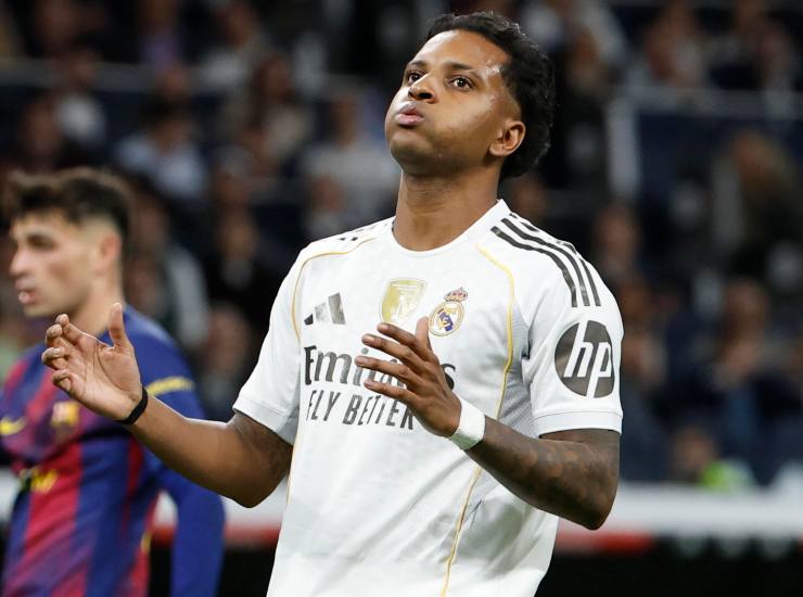 Rodrygo durante una partita